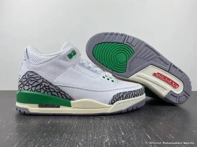 Official Maikesneakers Jordan Green CK9246-136 (W) Retro 3 Lucky 0504